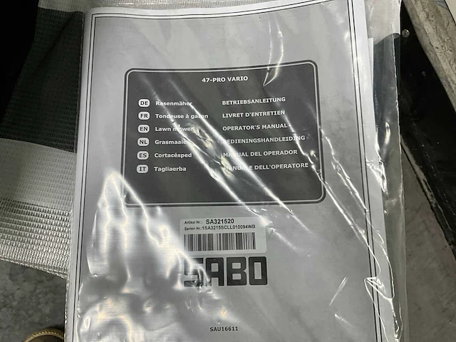 2020 sabo 47 pro vario grasmaaier - afbeelding 9 van  12