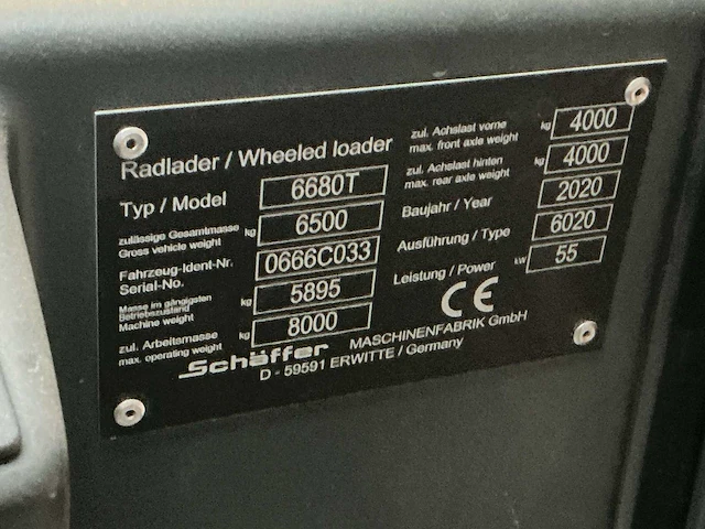 2020 schaffer t6680 shovel - afbeelding 25 van  41
