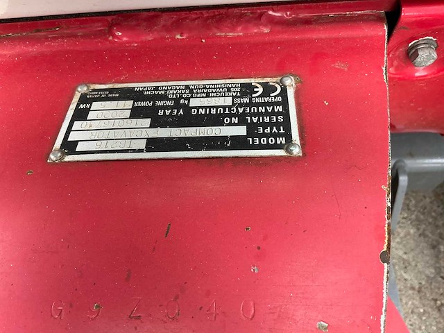 2020 takeuchi tb216 minigraafmachine - afbeelding 11 van  21