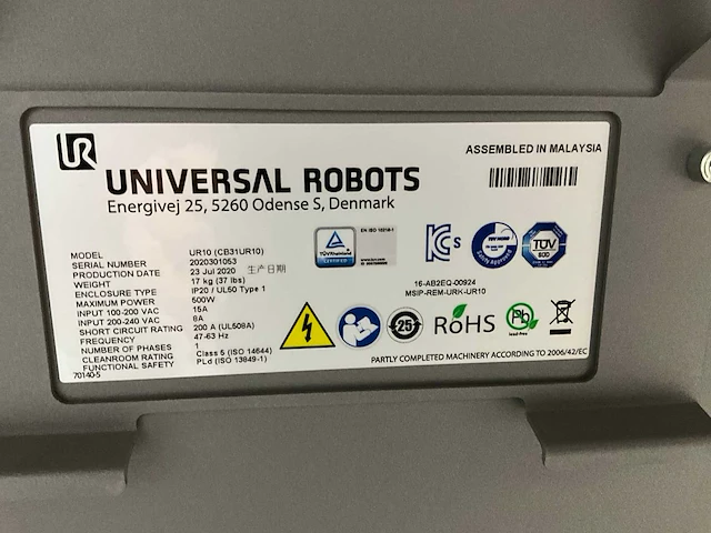 2020 universal robots ur10 robot - afbeelding 8 van  8