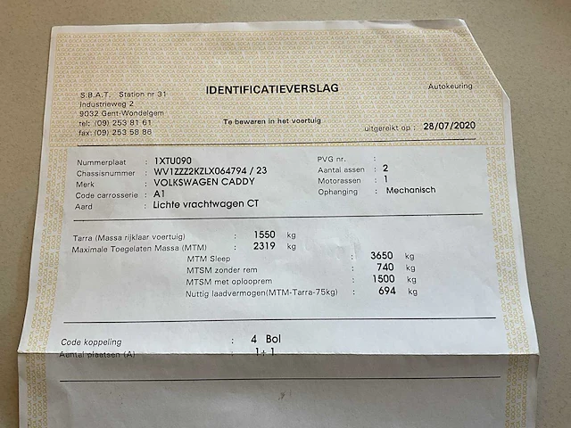 2020 volkswagen caddy personenauto - afbeelding 35 van  35