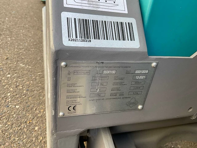 2021 ameise pte 1.3 li-ion elektrische palletwagen - afbeelding 7 van  7