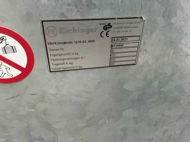 2021 eichinger metalen opbergkist met inhoud - afbeelding 7 van  7