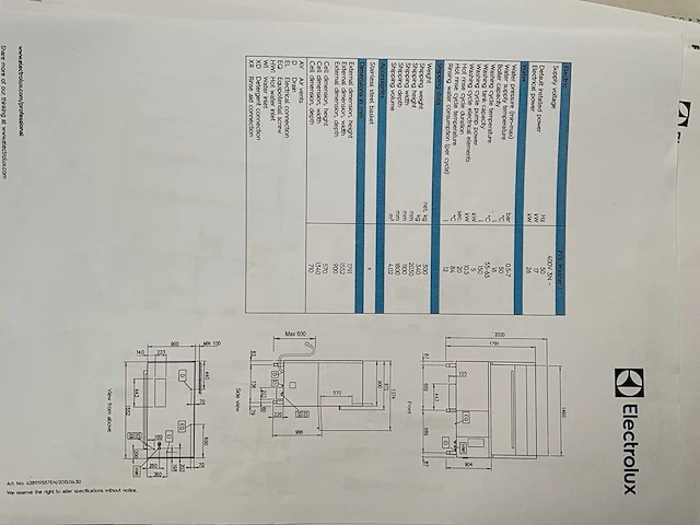 2021 electrolux eppwelgfb wasmachine voor ppe-kledij - afbeelding 5 van  14