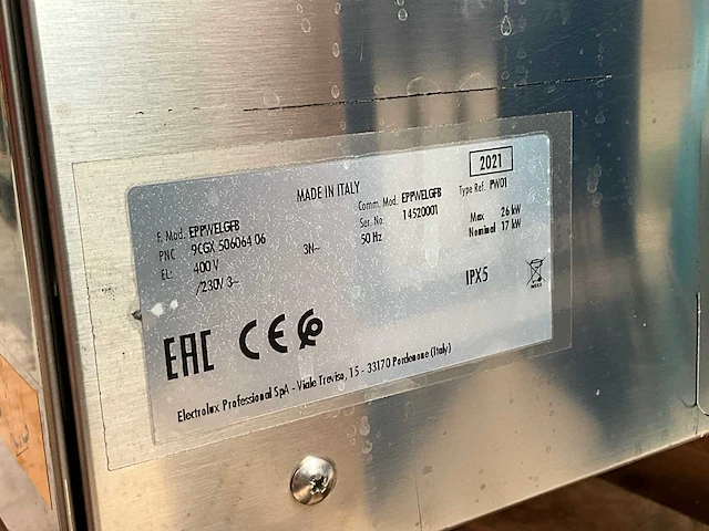 2021 electrolux eppwelgfb wasmachine voor ppe-kledij - afbeelding 9 van  14