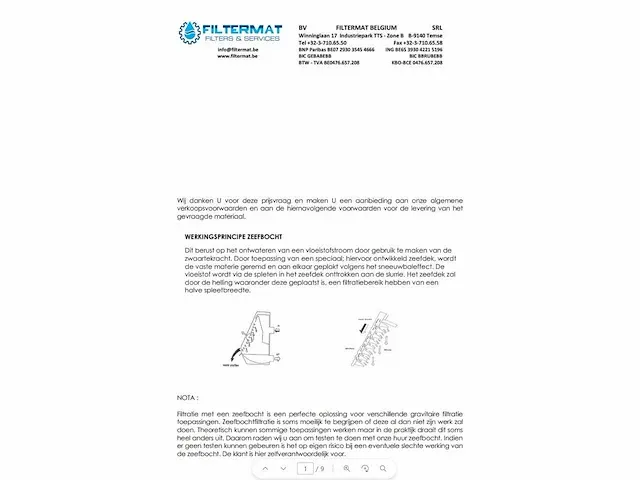2021 filtermat fmz2000-ts statische boogzeef - afbeelding 4 van  4