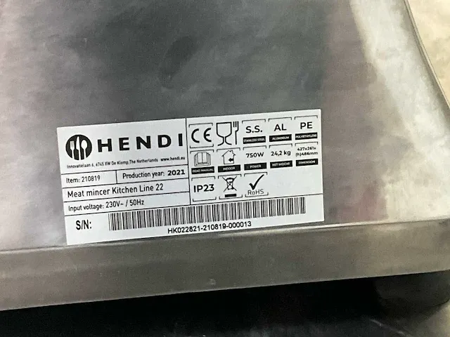 2021 hendi vleesmolen - afbeelding 3 van  4