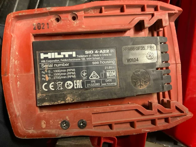 2021 hilti sid 4-a22 slagmoersleutel - afbeelding 3 van  6