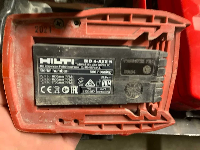 2021 hilti sid 4-a22 slagmoersleutel - afbeelding 3 van  7