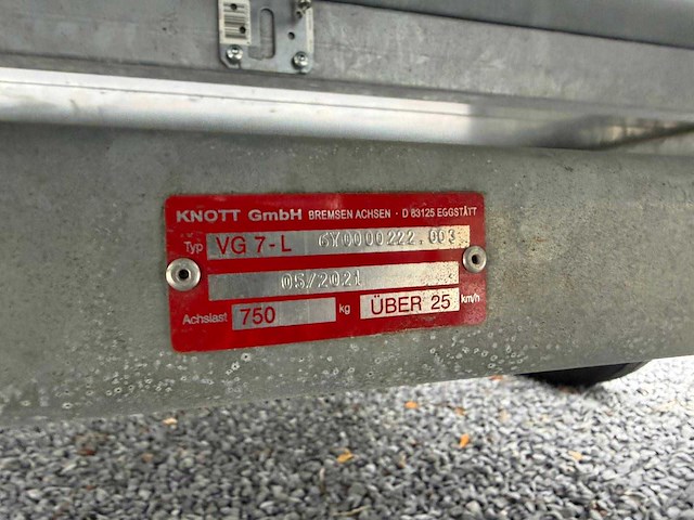 2021 knott gmbh vg 7-l koelaanhangwagen - afbeelding 5 van  5