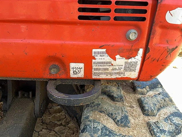 2021 kubota u27-4 minigraafmachine - afbeelding 11 van  43