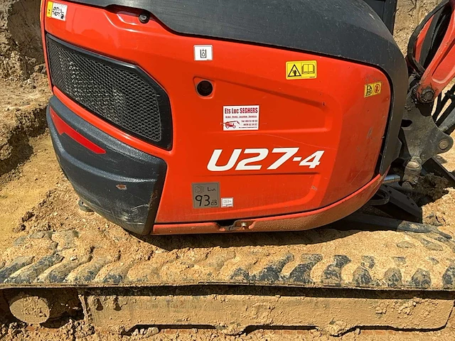 2021 kubota u27-4 minigraafmachine - afbeelding 41 van  43