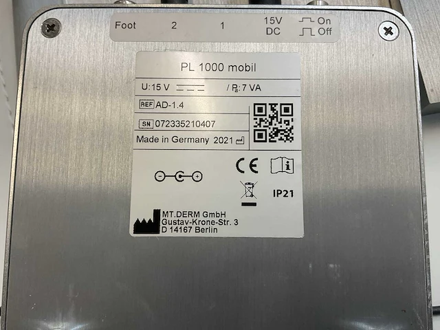 2021 labina pl-1000 mobil pigmenteerapparaat - afbeelding 4 van  4