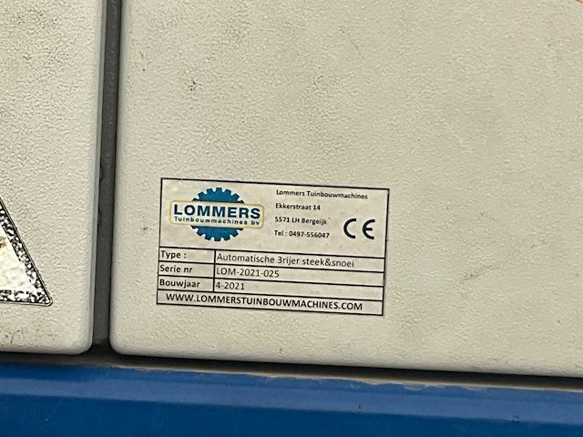 2021 lommers automatische 3-rijer steek en snoeimachine - afbeelding 29 van  39