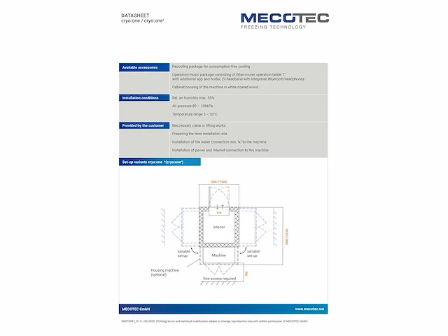 2021 mecotec cryo one+ cryo cabine - afbeelding 11 van  12