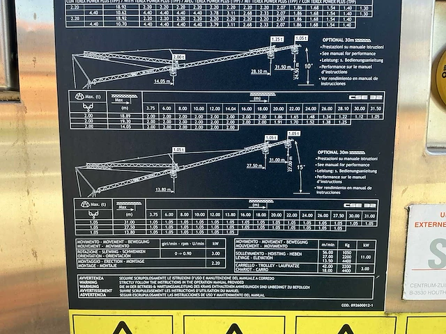 2021 mobiele torenkraan terex cse32 - afbeelding 35 van  45
