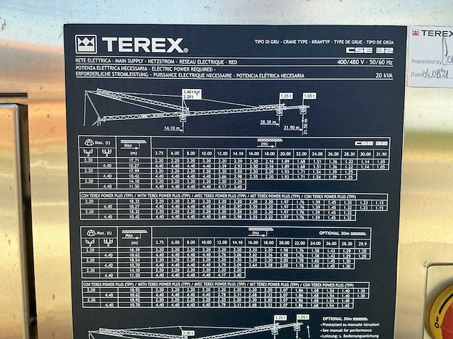 2021 mobiele torenkraan terex cse32 - afbeelding 36 van  45