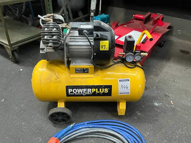 2021 powerplus powx1770 mobiele compressor - afbeelding 2 van  5