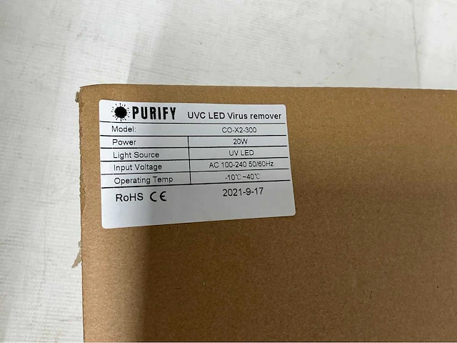 2021 purify uv-c plafondunit klein - afbeelding 5 van  12