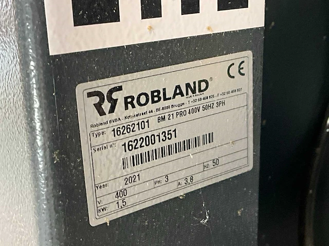2021 robland bm-21pro rijboring potscharnierboor - afbeelding 6 van  15