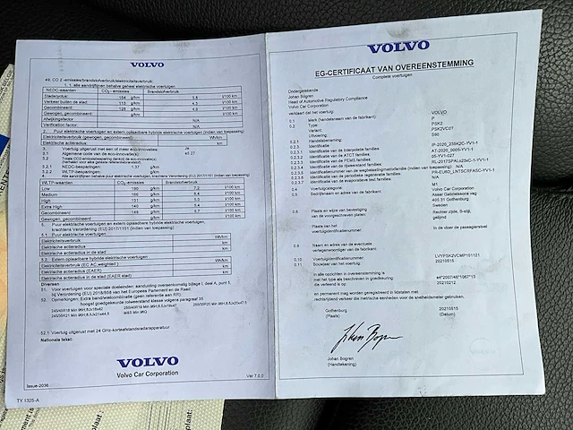 2021 volvo s90 4x4,b5 diesel/hybride personenauto's - afbeelding 26 van  29