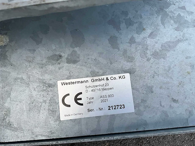 2021 westermann cleanmeleon 2 basic h13e roosterschuif meststuif - afbeelding 6 van  15