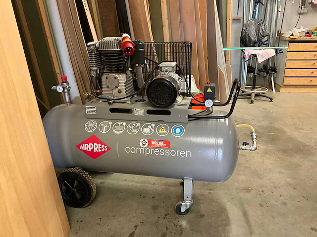 2022 airpress single/two stage belt driven compressor - afbeelding 4 van  11