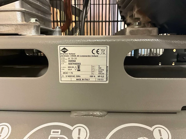 2022 airpress single/two stage belt driven compressor - afbeelding 8 van  11