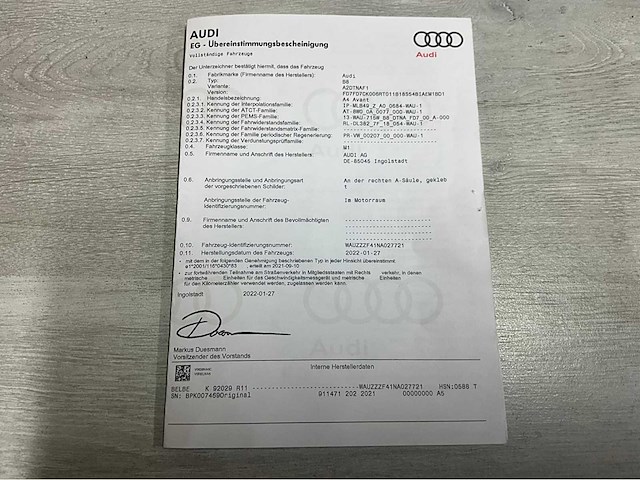 2022 audi a4 avant - sline - afbeelding 42 van  52