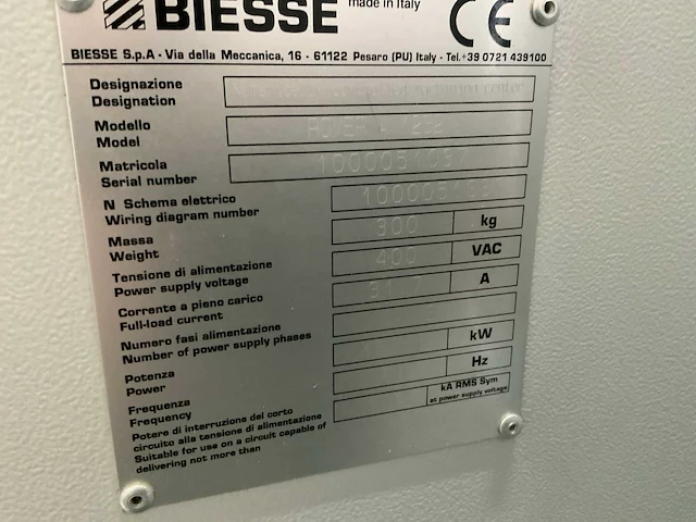 2022 biesse rover a 1232 cnc-bedfreesmachine - afbeelding 2 van  10