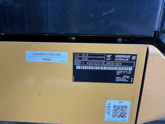 2022 cat 313 rupsgraafmachine ongebruikt - afbeelding 3 van  25