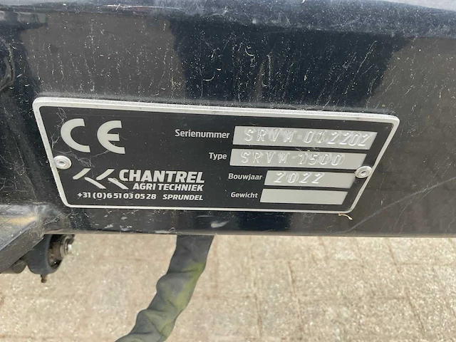 2022 chantrel srvm 1500 compoststrooier - afbeelding 4 van  25