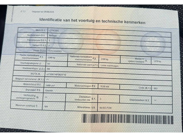 2022 citroën berlingo lichte vrachtwagen - afbeelding 19 van  27