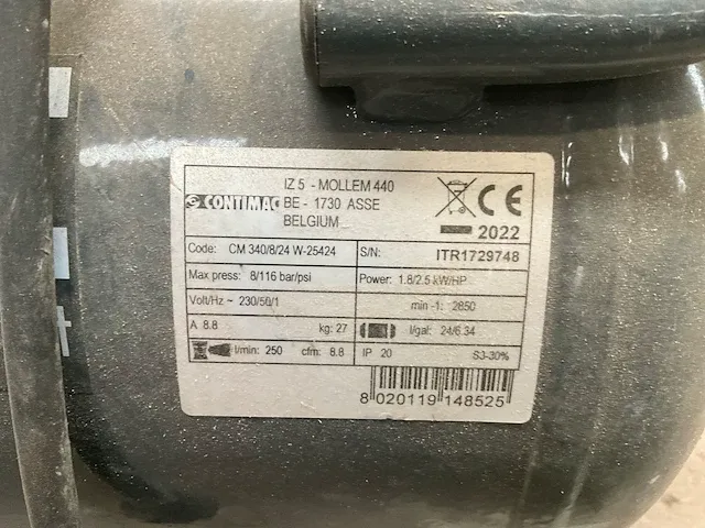 2022 contimac cm 340/8/24 w luchtcompressor - afbeelding 4 van  4