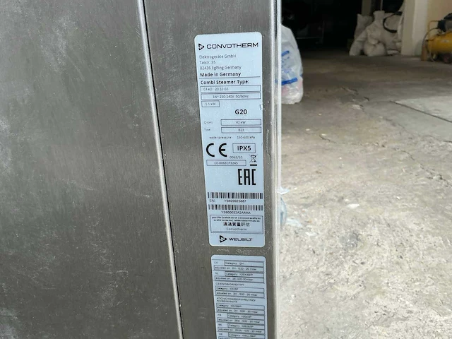 2022 convotherm combi steamer type c4-20g conventionele oven - afbeelding 16 van  18