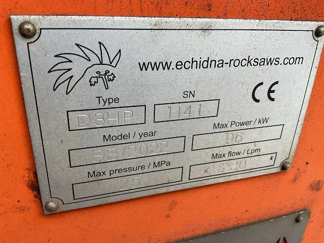 2022 echidna d8hp betonzaag graafkraan - afbeelding 5 van  13