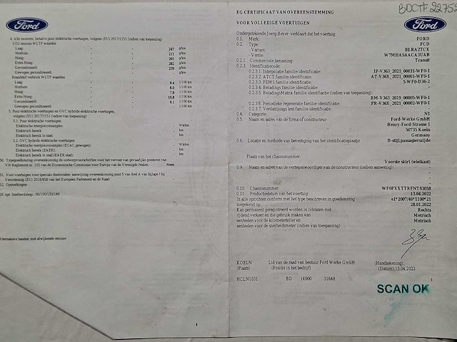 2022 ford transit - dubbele cabine - 105023km - trekhaak - afbeelding 29 van  37