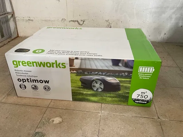 2022 greenworks optimow 7 robotmaaier - 750 m² - afbeelding 8 van  9