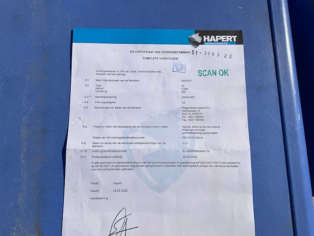 2022 hapert sapphire aanhangwagen - afbeelding 6 van  17