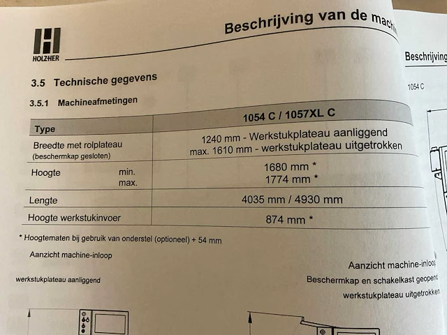 2022 holzher streamer 1057 xl c cnc kantenaanlijmmachine - afbeelding 6 van  20