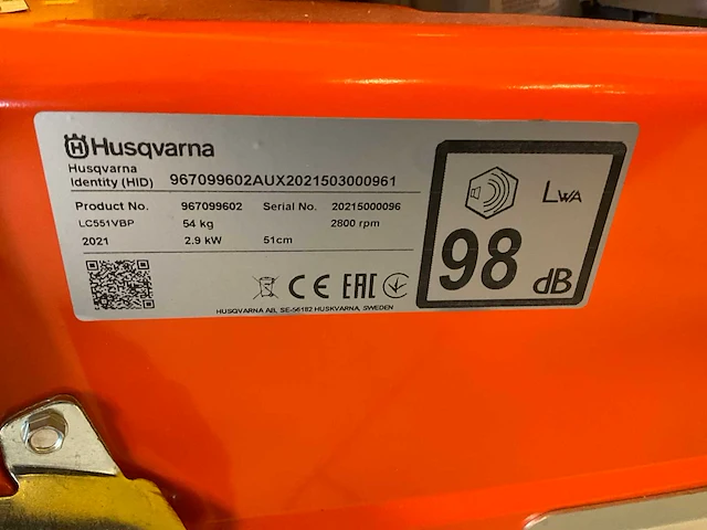 2022 husqvarna lc551vbp grasmaaier - afbeelding 7 van  9