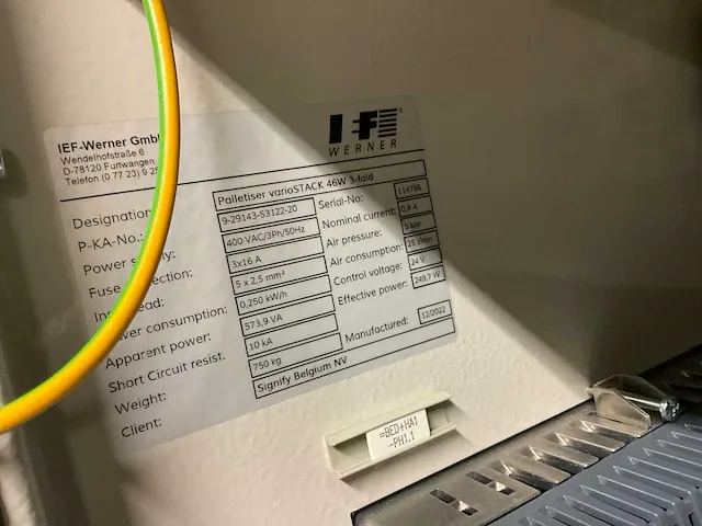 2022 ief werner variostack 46w pick & place robotstation - afbeelding 4 van  12