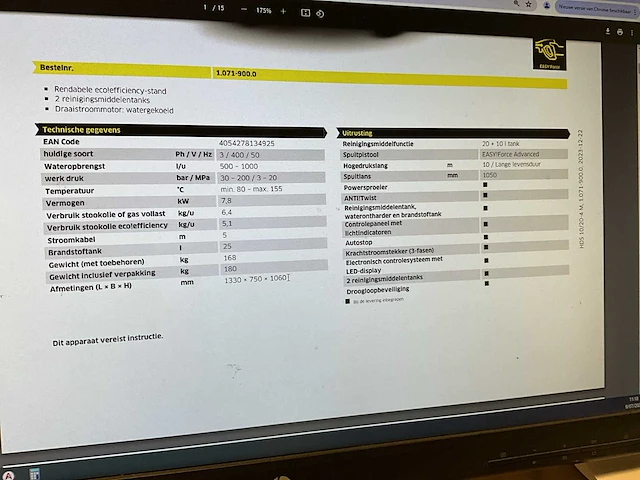 2022 kärcher hd10/20-4m hogedrukreiniger - afbeelding 20 van  20