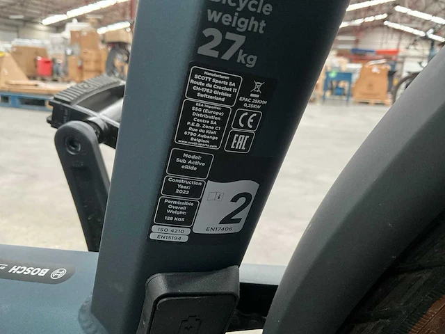 2022 scott sub active eride elektrische damesfiets (l) - afbeelding 16 van  16