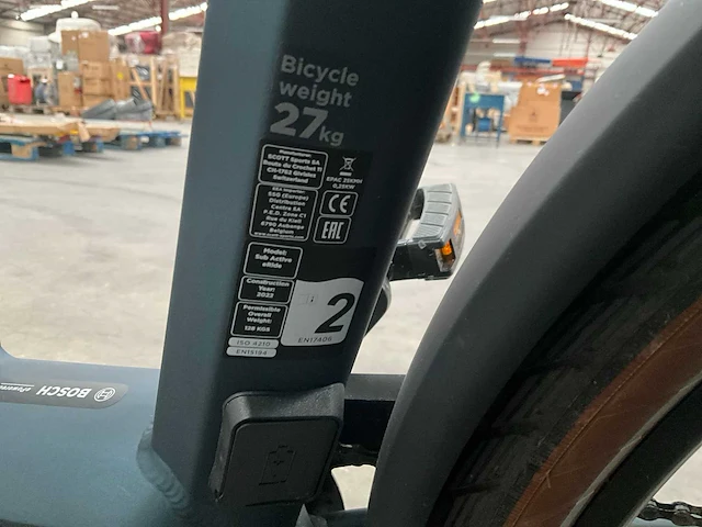 2022 scott sub active eride elektrische damesfiets (l) - afbeelding 14 van  15