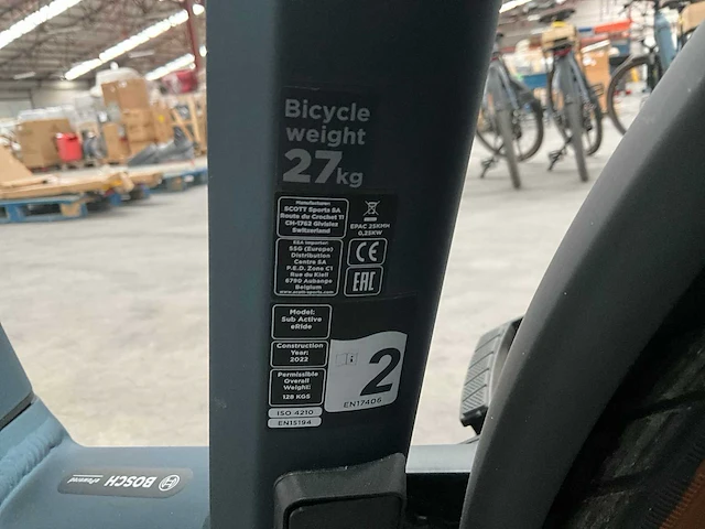 2022 scott sub active eride elektrische damesfiets (m) - afbeelding 12 van  14