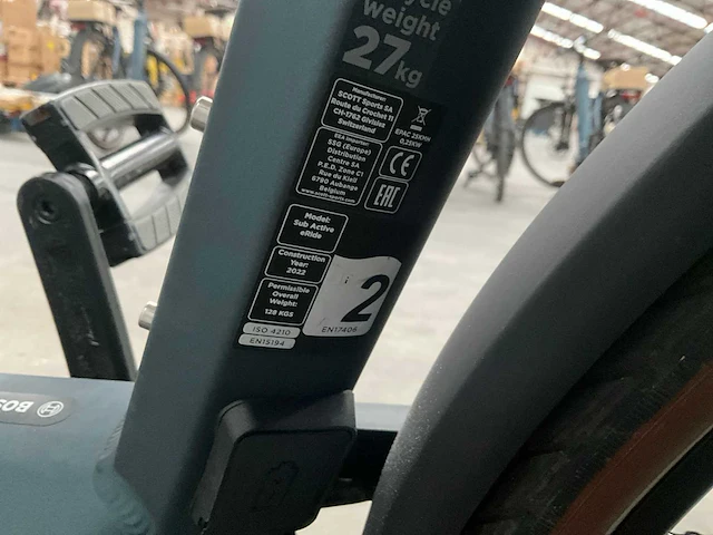 2022 scott sub active eride elektrische damesfiets (m) - afbeelding 16 van  17