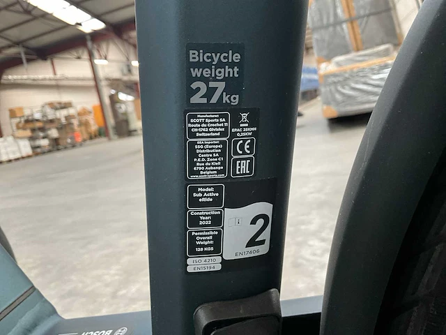 2022 scott sub active eride elektrische damesfiets (m) - afbeelding 3 van  21