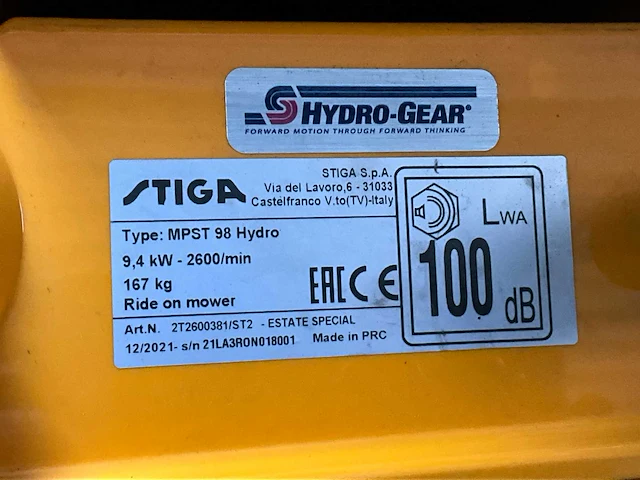 2022 stiga estate 598 special grasmaaiers - afbeelding 7 van  16