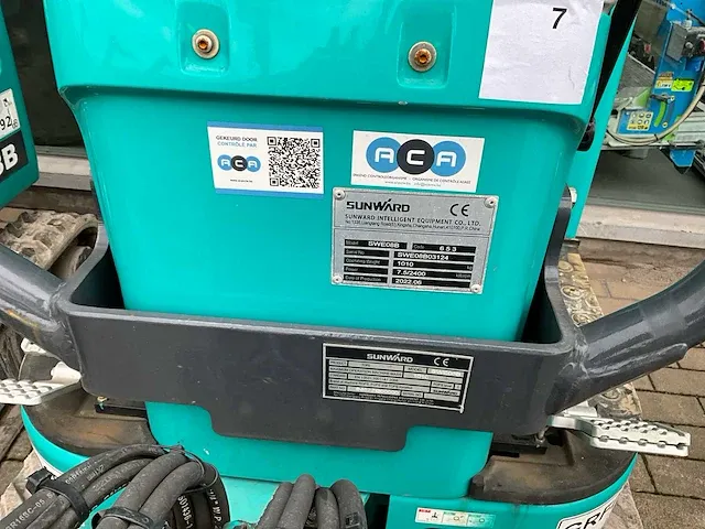2022 sunward swe08b minigraafmachine - afbeelding 12 van  12
